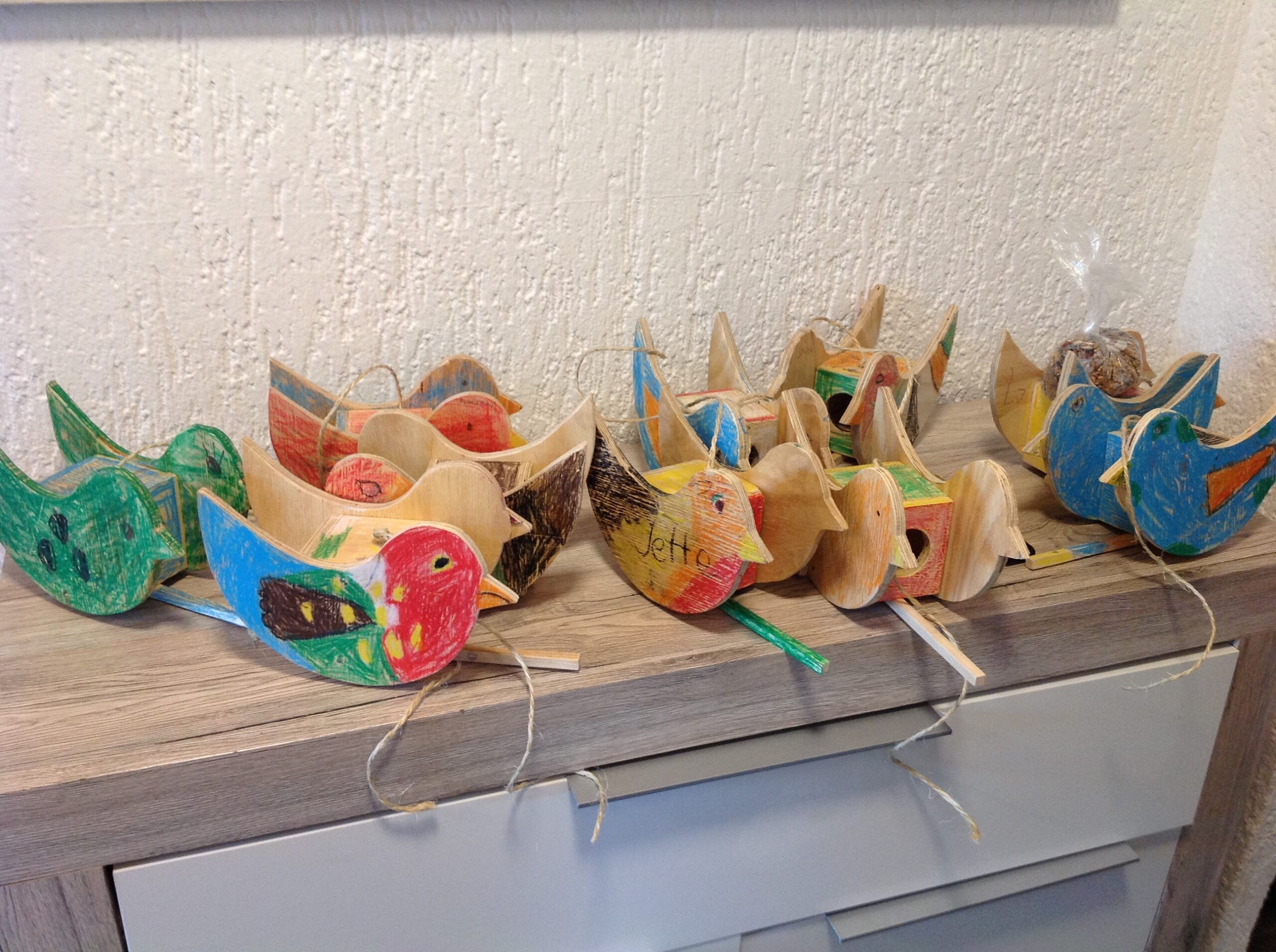 Vogelfutter Station kindergeburtstag