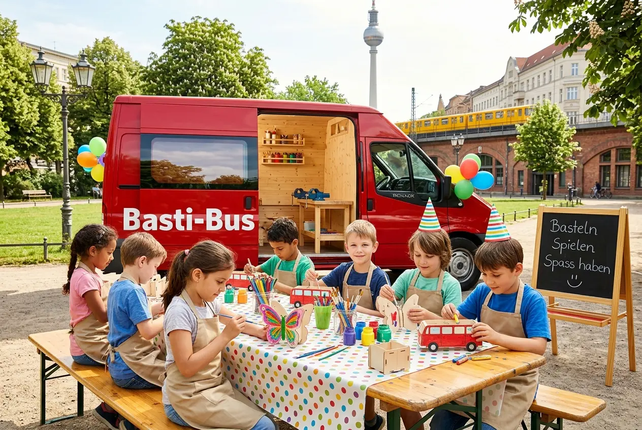 Mobile Kinderwerkstatt für Gruppen bis 15 Kinder in Ostdeutschland