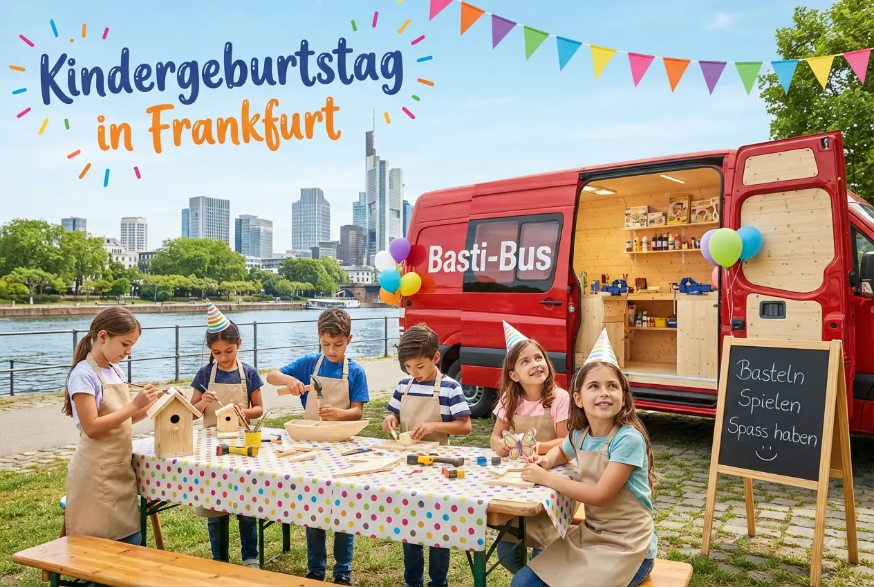 Kindergeburtstag Frankfurt mit dem Basti-Bus