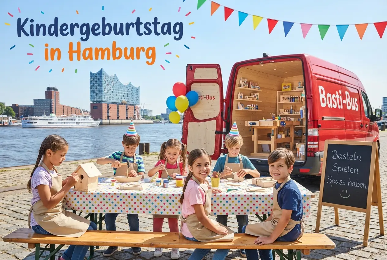 Kindergeburtstag Hamburg mit dem Basti-Bus