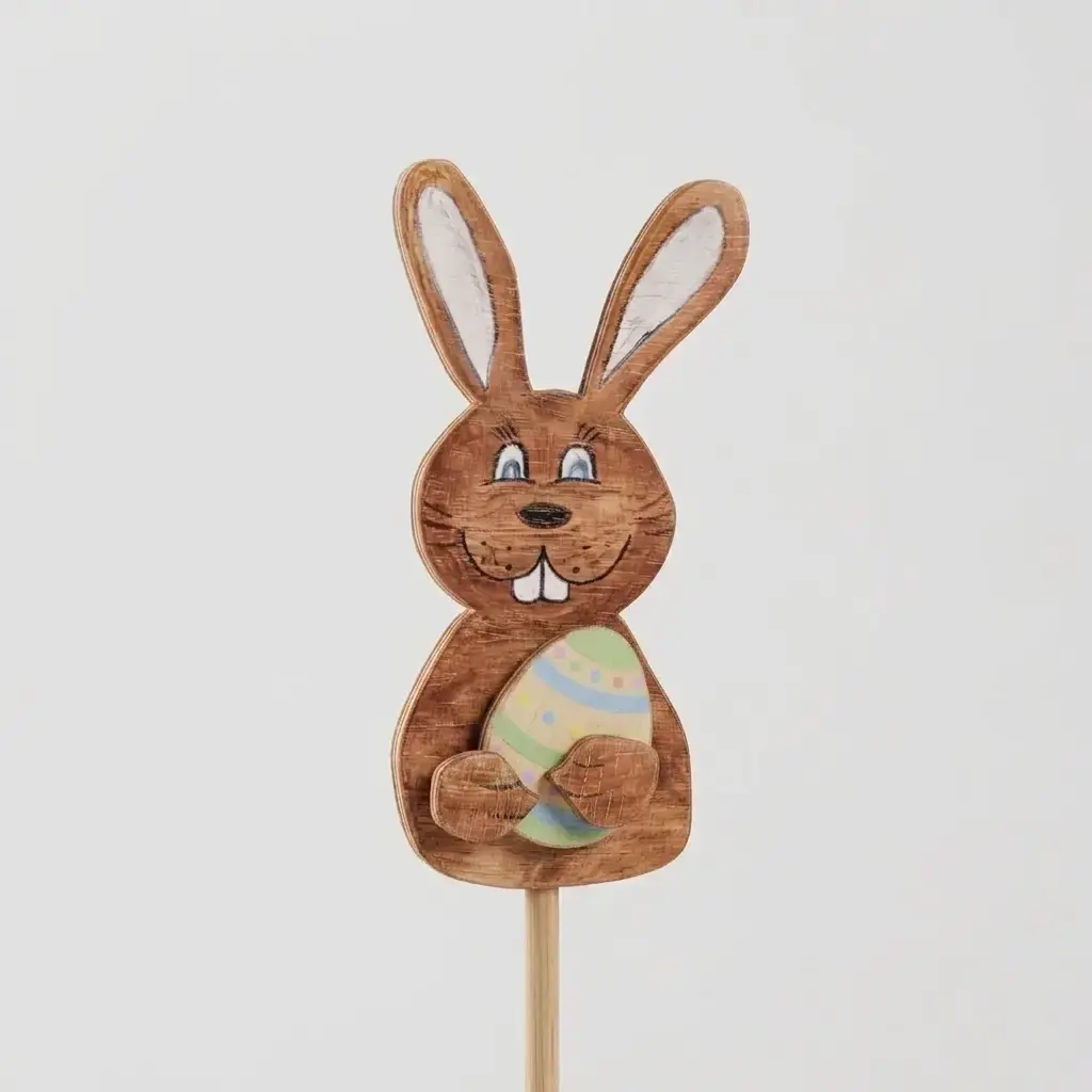 Der große Hase mit Stiel z.B. für einen Blumentopf Der große Hase mit Stiel z.B. für einen Blumentopf